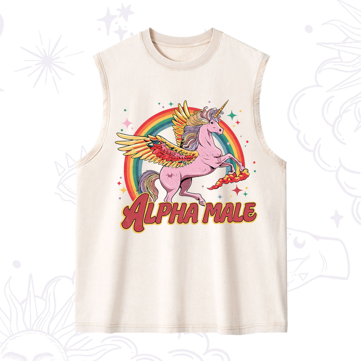 Purplehecate Alpha Male Washed Tank