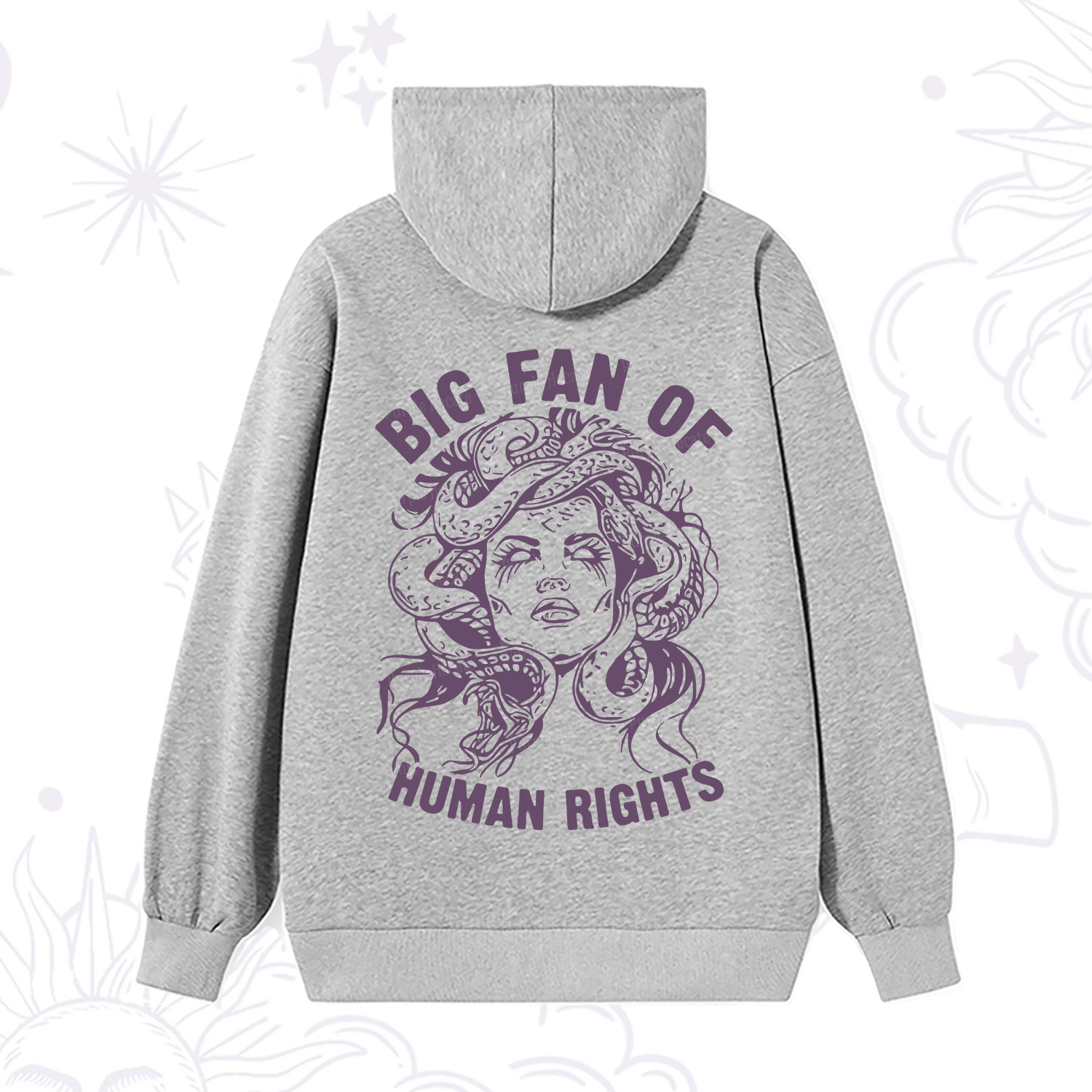 Purplehecate Big Fan of Human Rights Hoodie