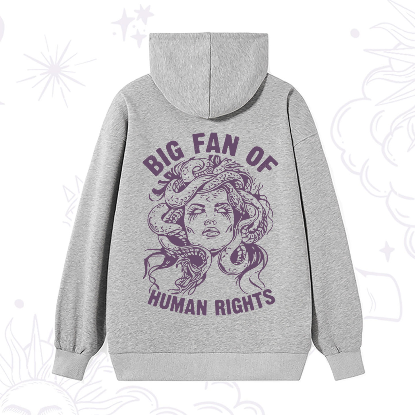 Purplehecate Big Fan of Human Rights Hoodie