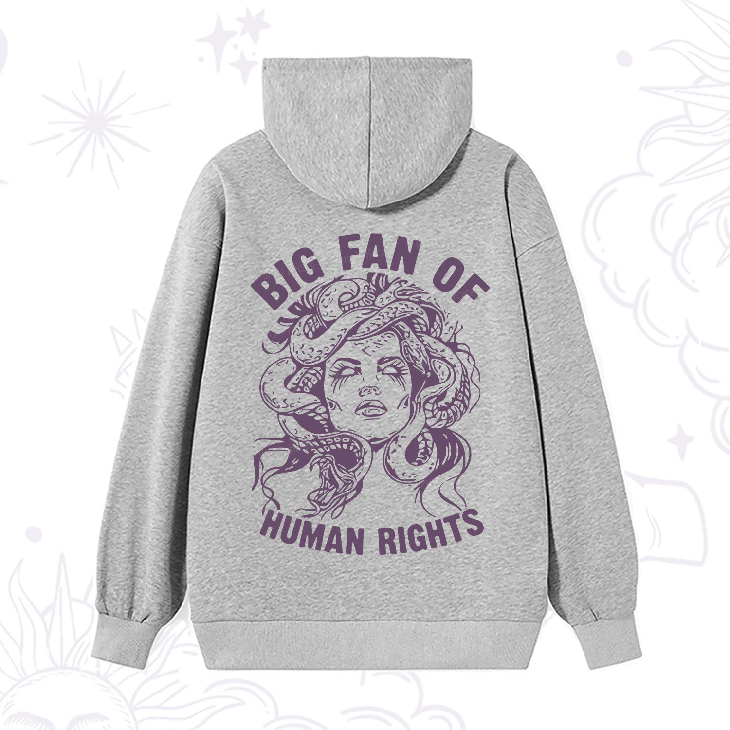 Purplehecate Big Fan of Human Rights Hoodie