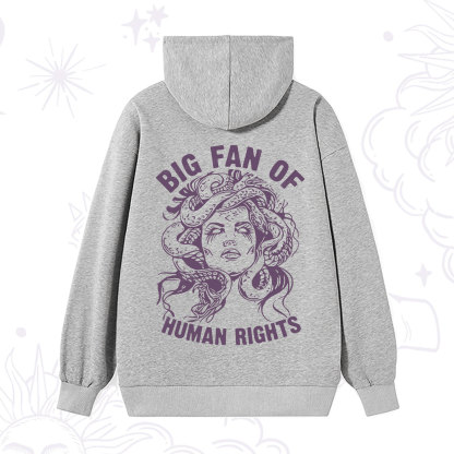 Purplehecate Big Fan of Human Rights Hoodie