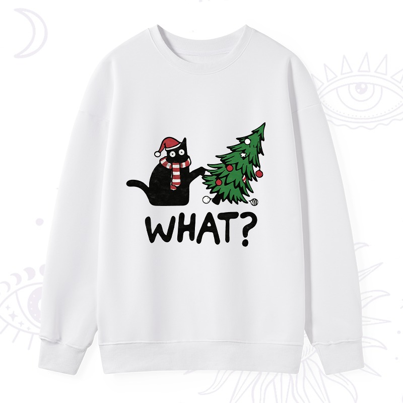 Purplehecate Christmas Black Cat Sweatshirt