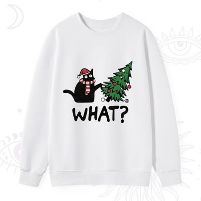 Purplehecate Christmas Black Cat Sweatshirt