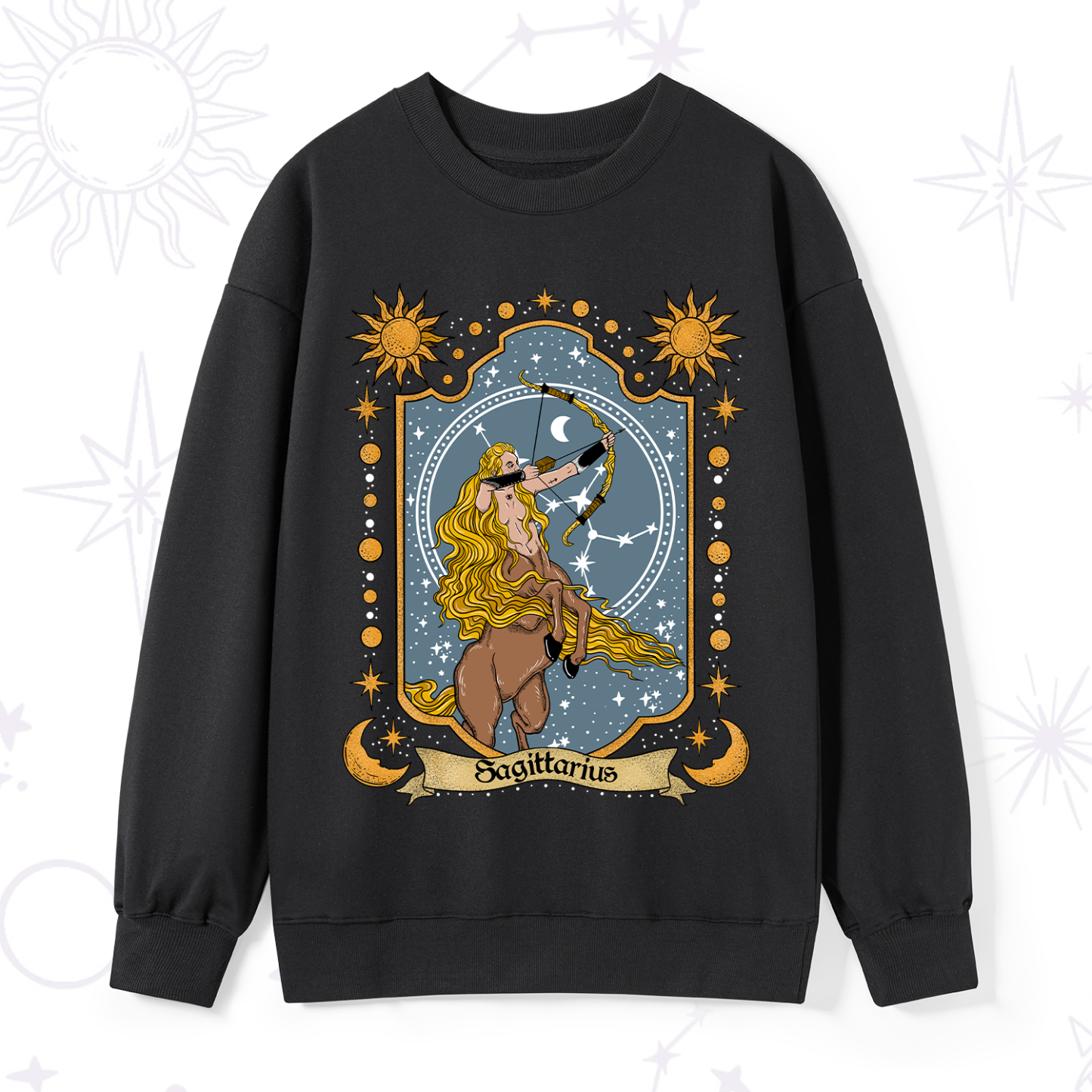 Magic Purplehecate Sagittarius Zodiac Sweatshirt