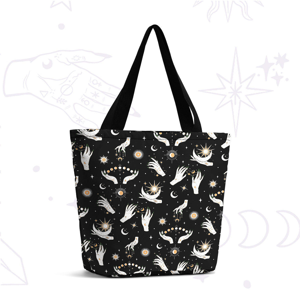 Purplehecate Witchy Casual Tote Bag