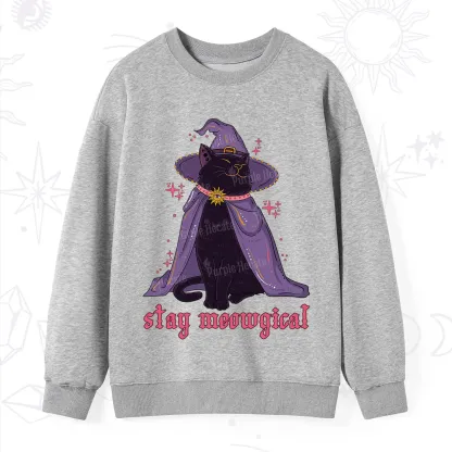 Purplehecate Stay Meowgical Cat Sweatshirt