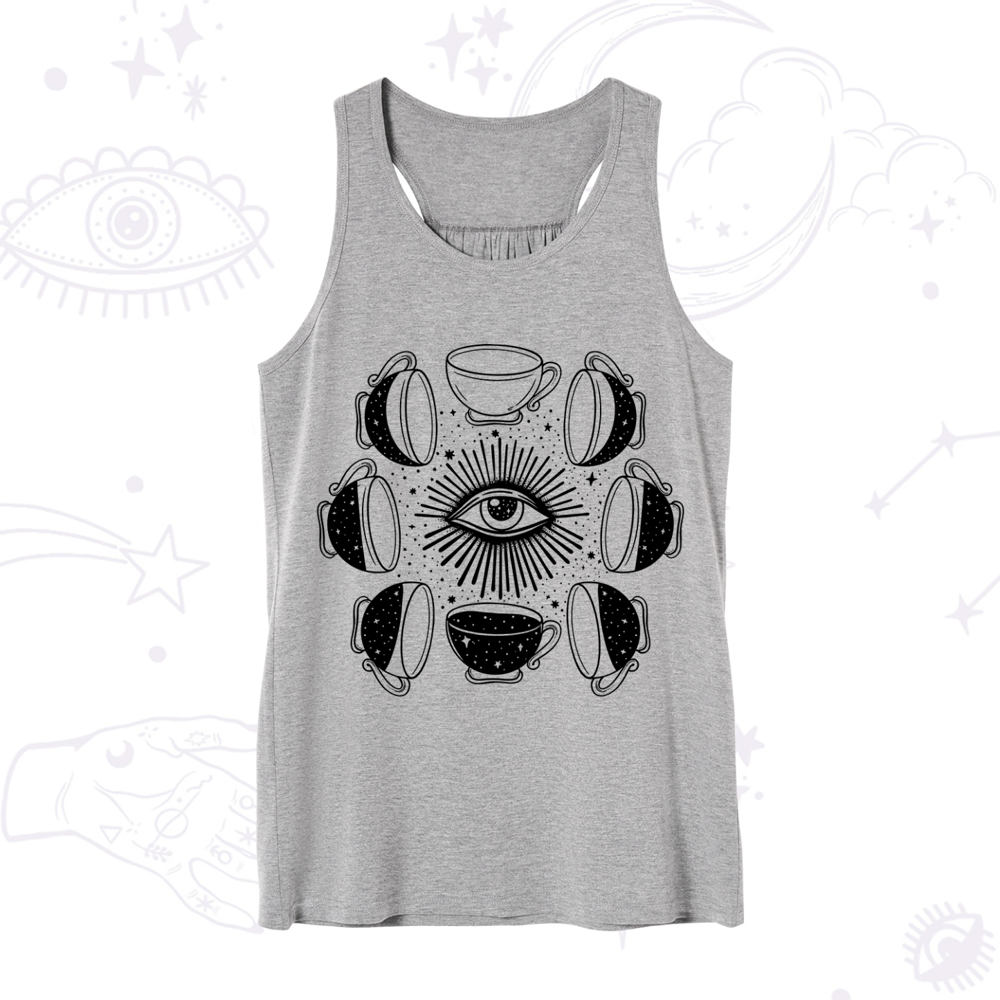 Purplehecate Moon Phase Coffee Tank