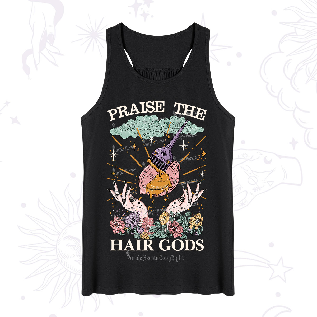 Purplehecate Praise The Hair Gods Tank