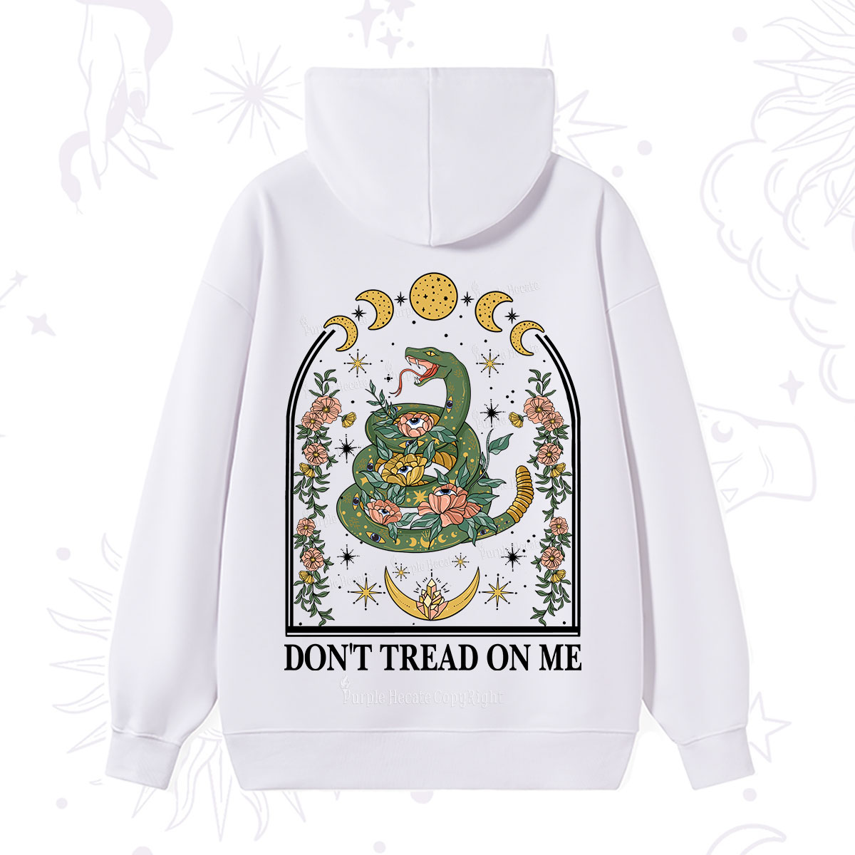 Purplehecate Don't Tread On Me Hoodie