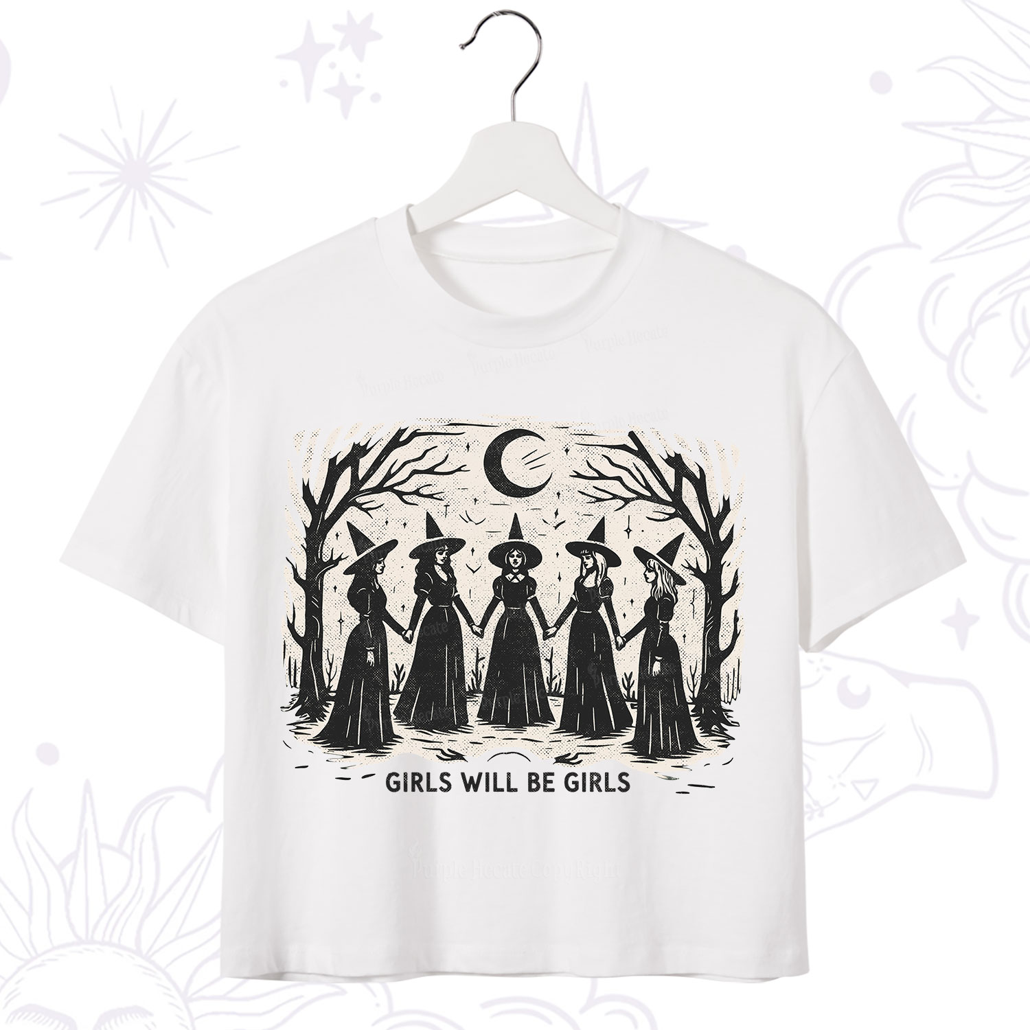 Purplehecate Girls Will Be Girls Crop T-Shirt