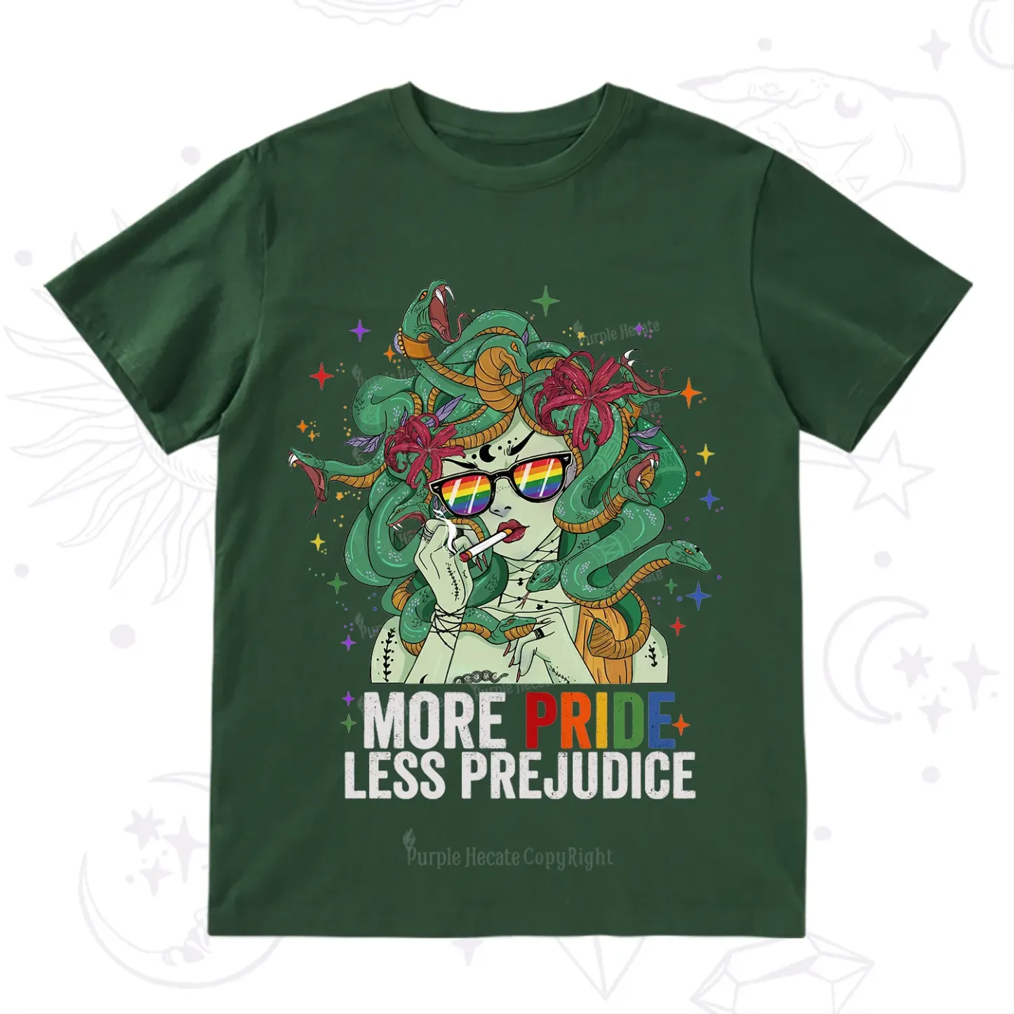 Purplehecate More Pride Less Prejudice Medusa T-Shirt