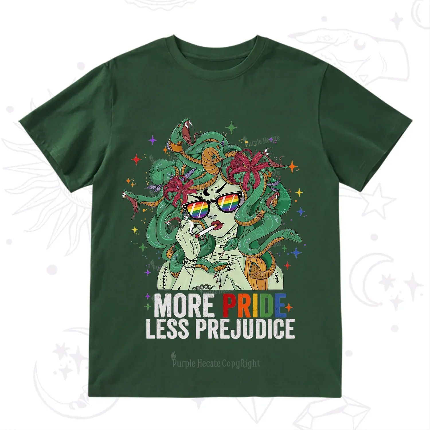 Purplehecate More Pride Less Prejudice Medusa T-Shirt