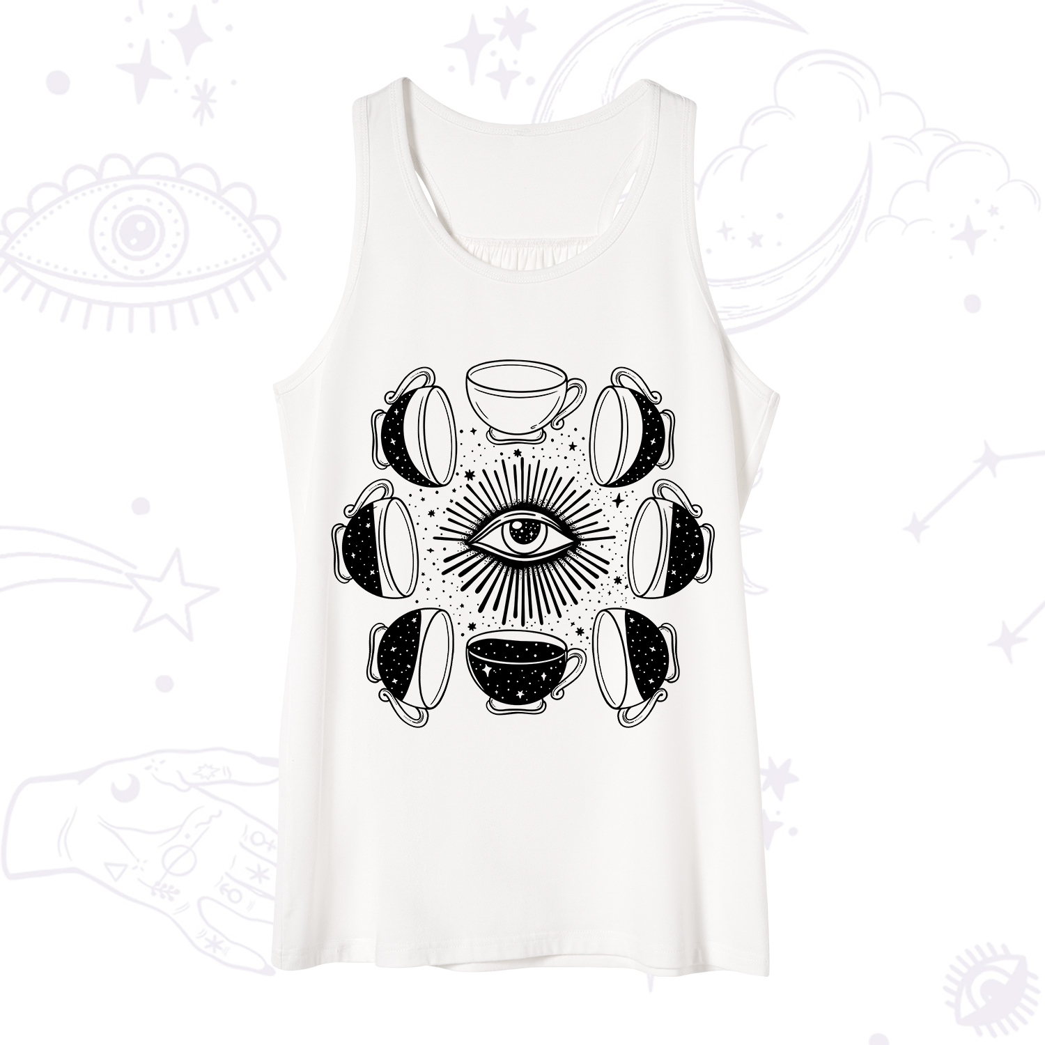 Purplehecate Moon Phase Coffee Tank