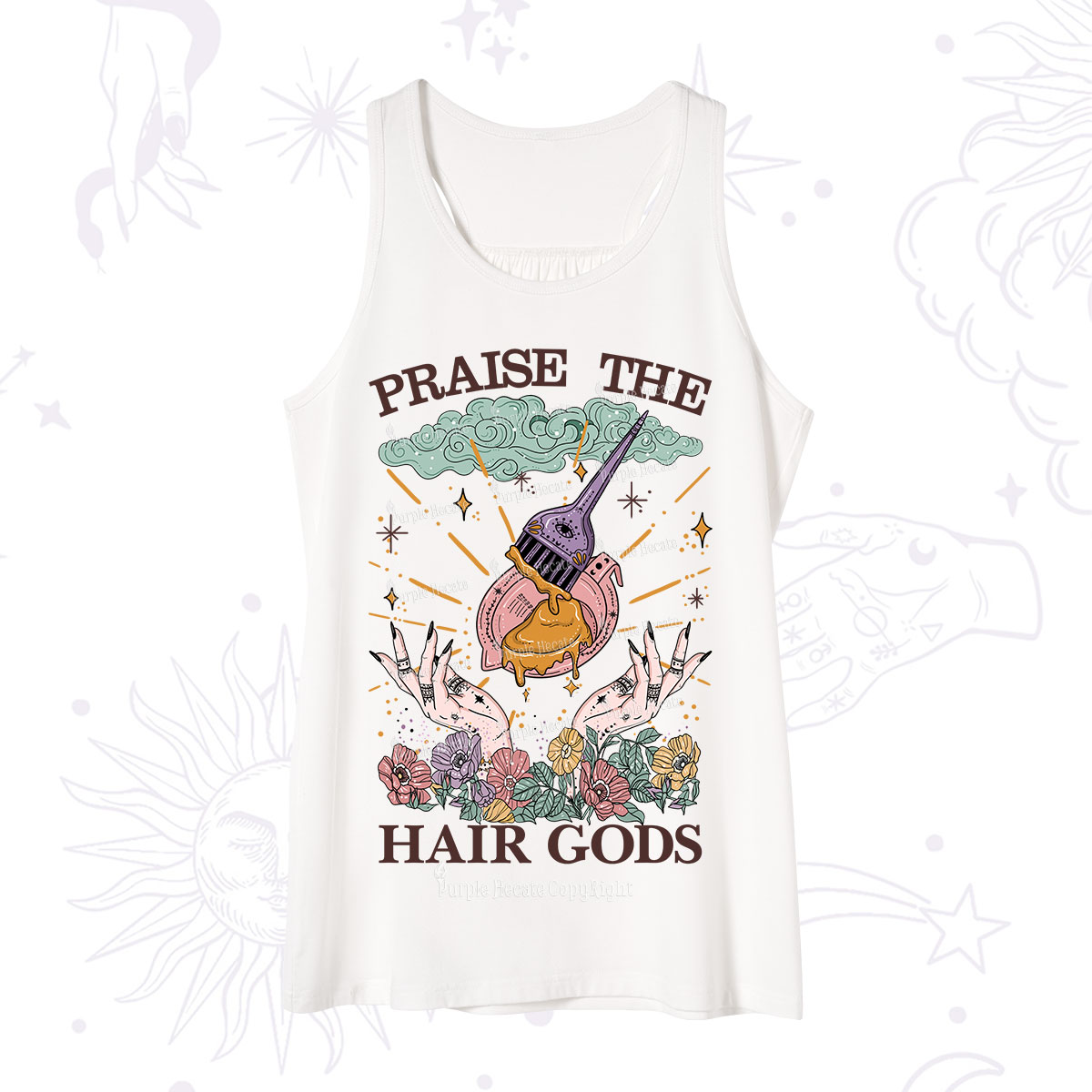 Purplehecate Praise The Hair Gods Tank