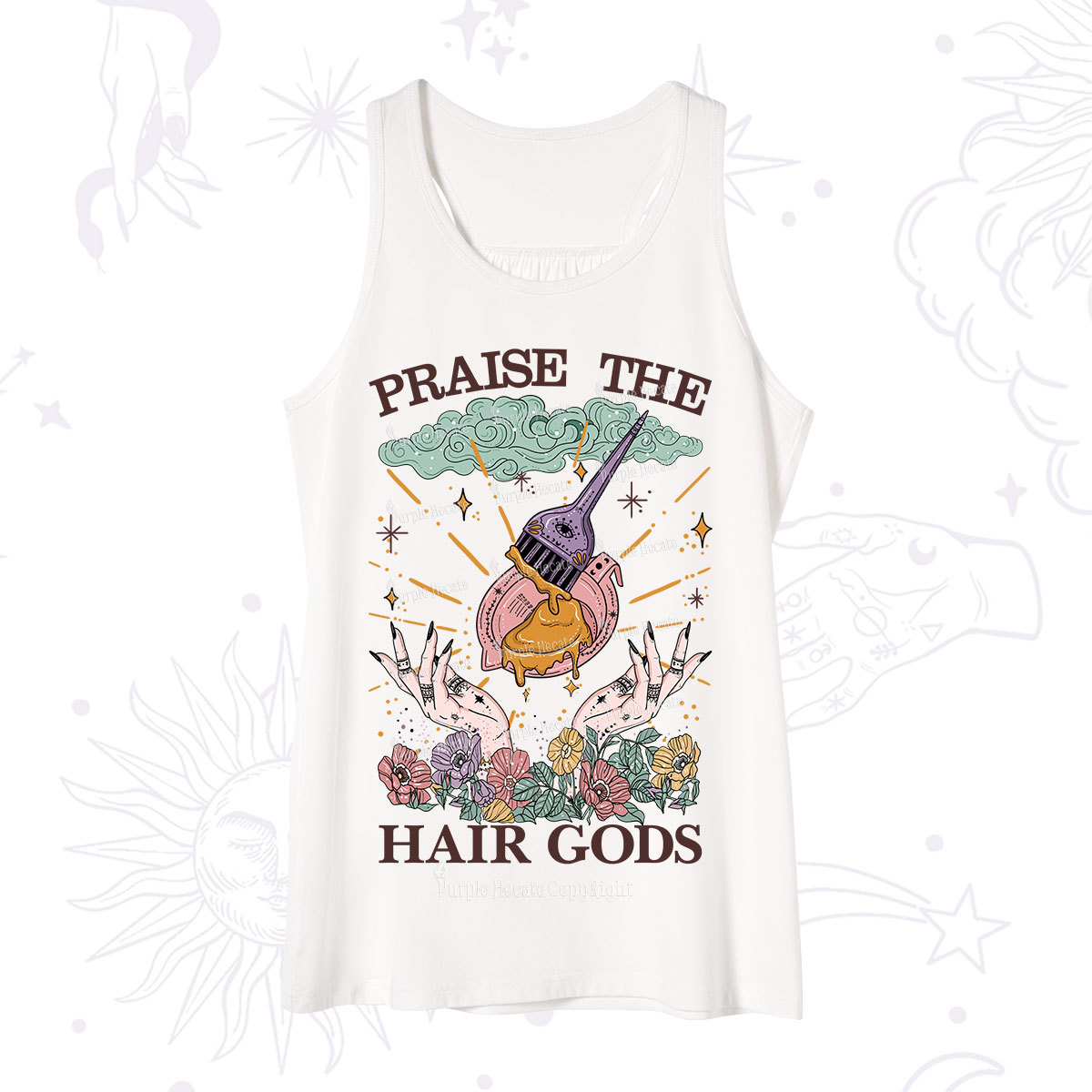 Purplehecate Praise The Hair Gods Tank