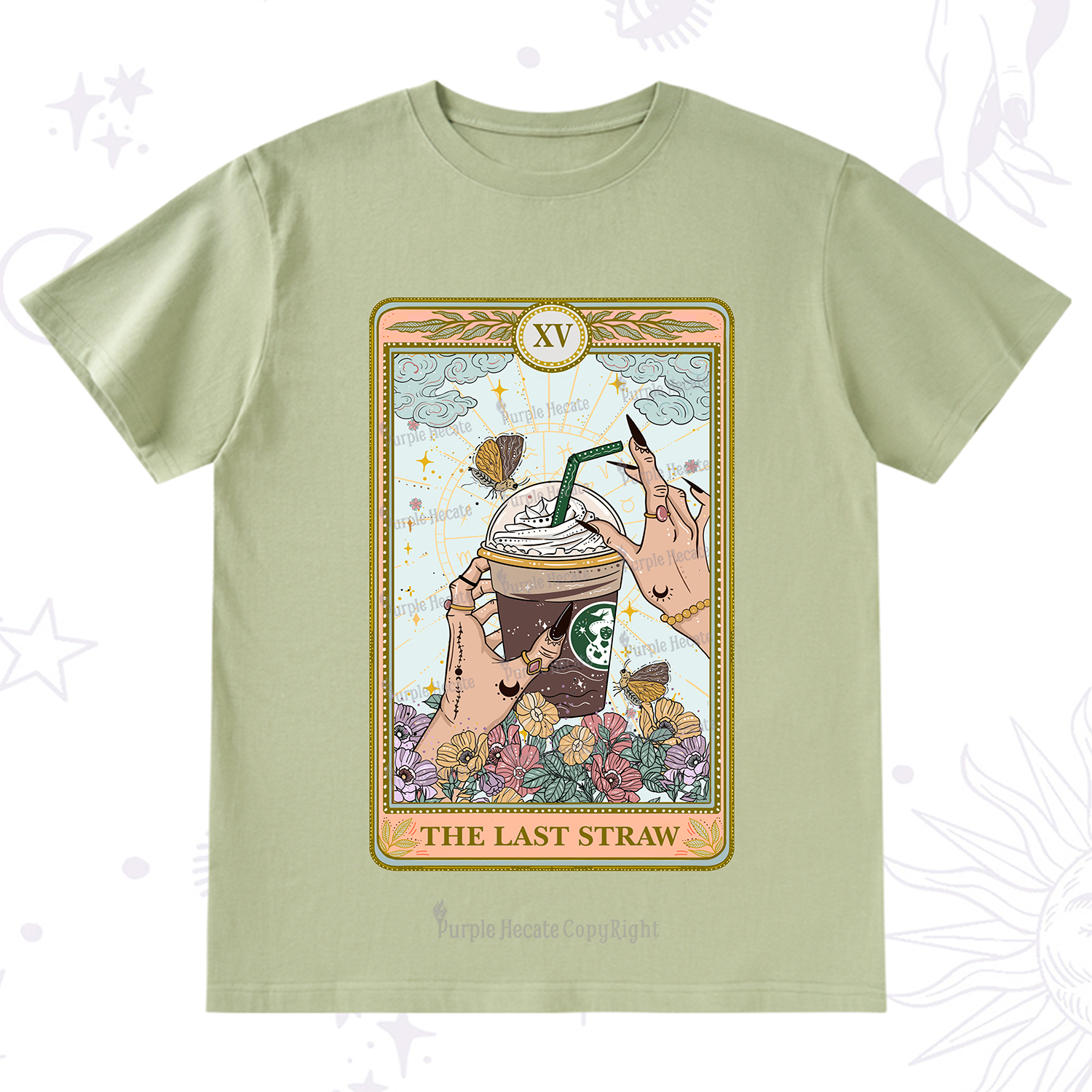 Purplehecate The Last Straw Tarot T-Shirt