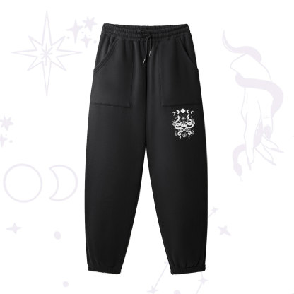 Purplehecate Lunar Serpent Alchemy Fleece Sweatpants