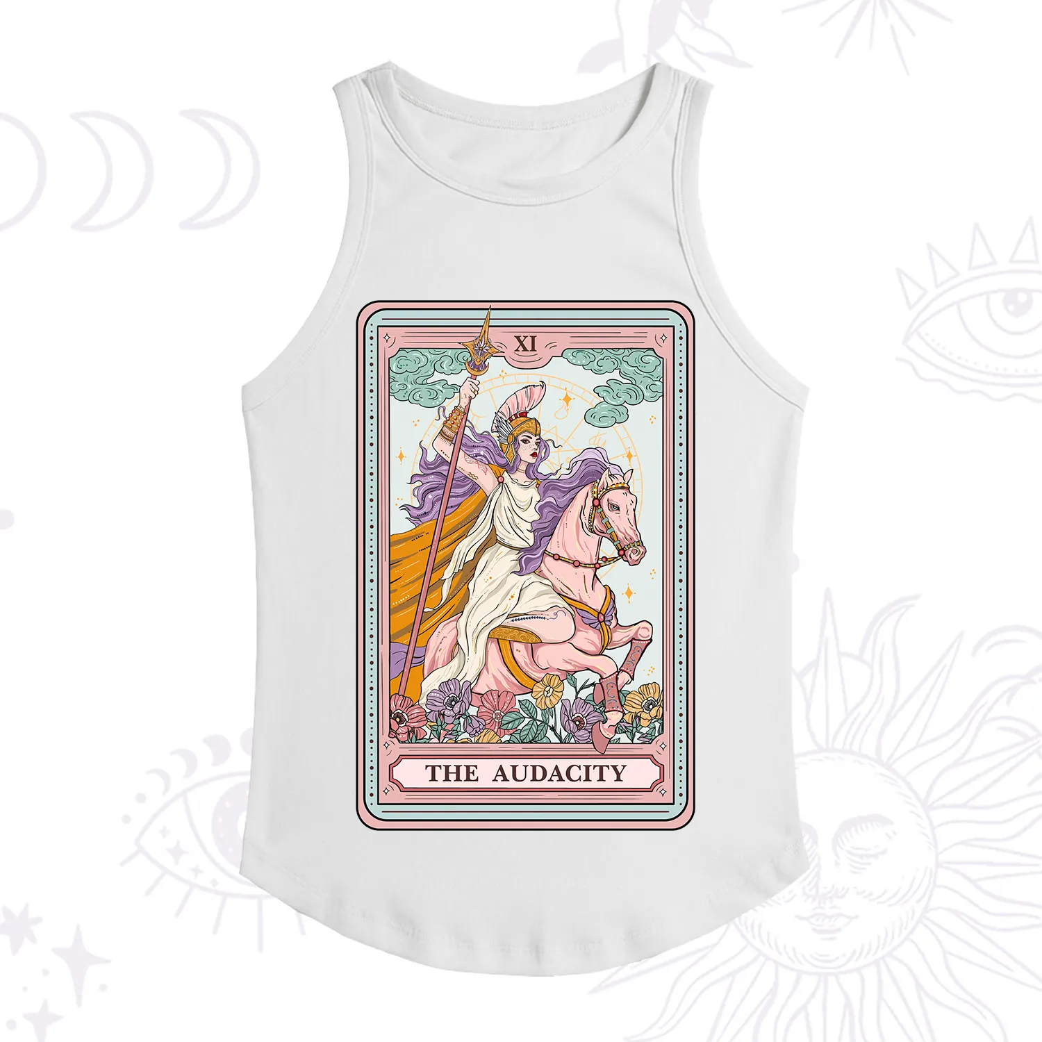 Purplehecate The Audacity Tarot Card Racerback Tank Top