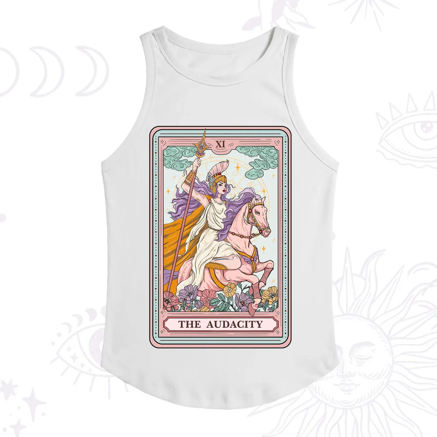 Purplehecate The Audacity Tarot Card Racerback Tank Top