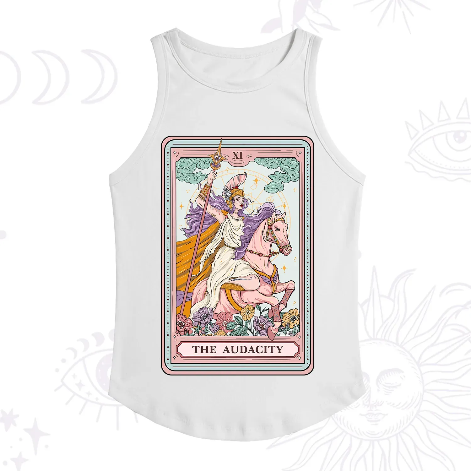Purplehecate The Audacity Tarot Card Racerback Tank Top