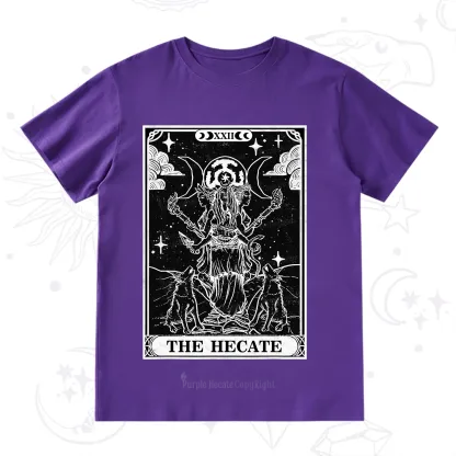 Purplehecate The Dark Moon Goddess Hecate Tarot T-Shirt