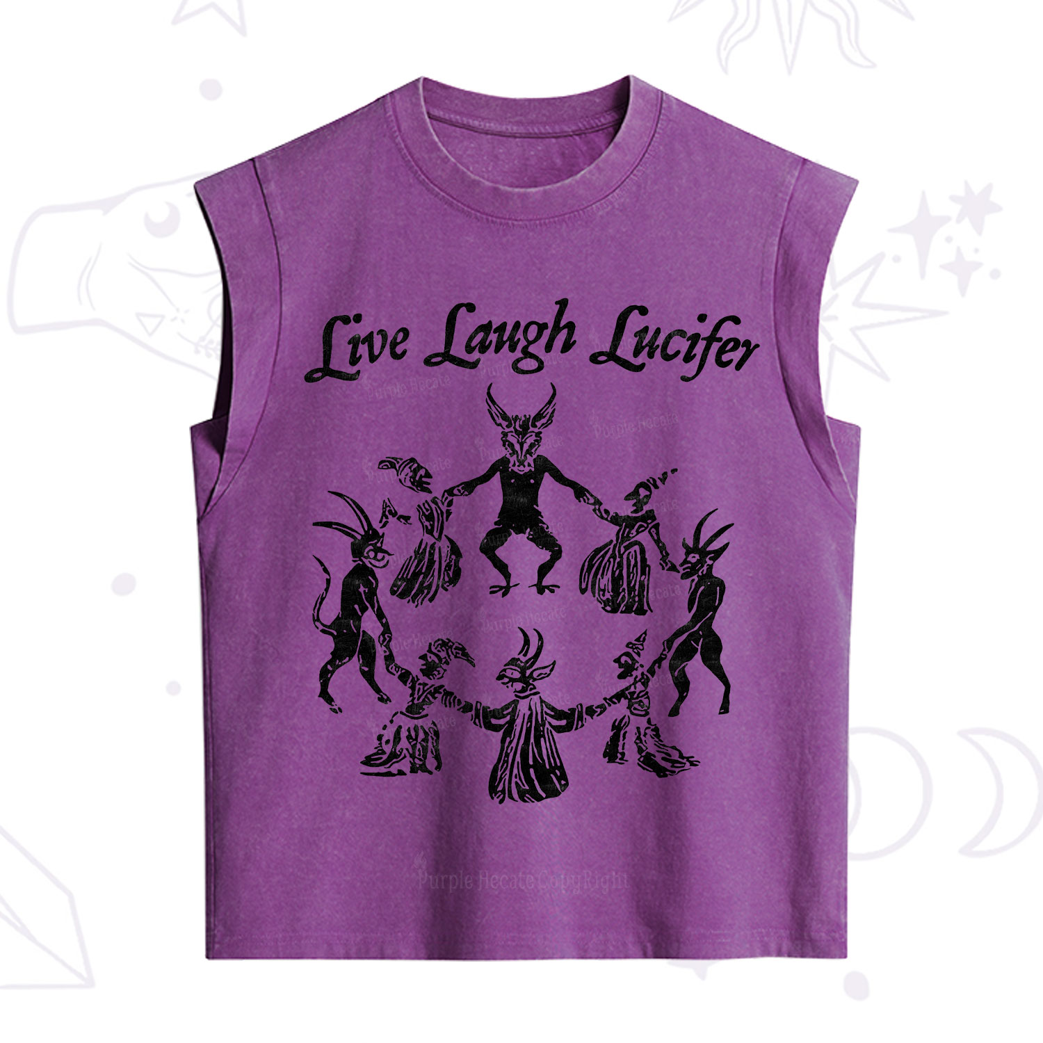 Purplehecate Live Laugh Lucifer Vintage Washed Tank