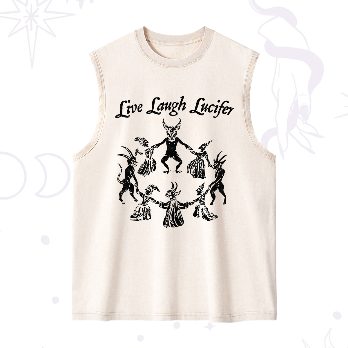 Purplehecate Live Laugh Lucifer Washed Tank