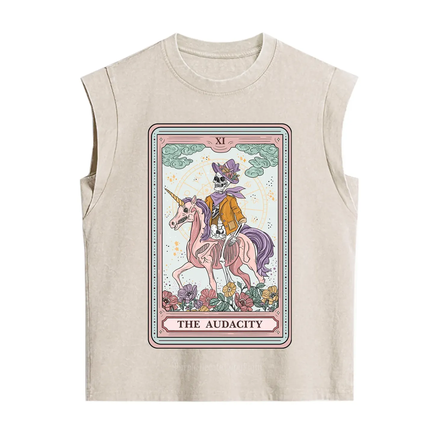 Purplehecate The Audacity Tarot Card Vintage Washed Tank