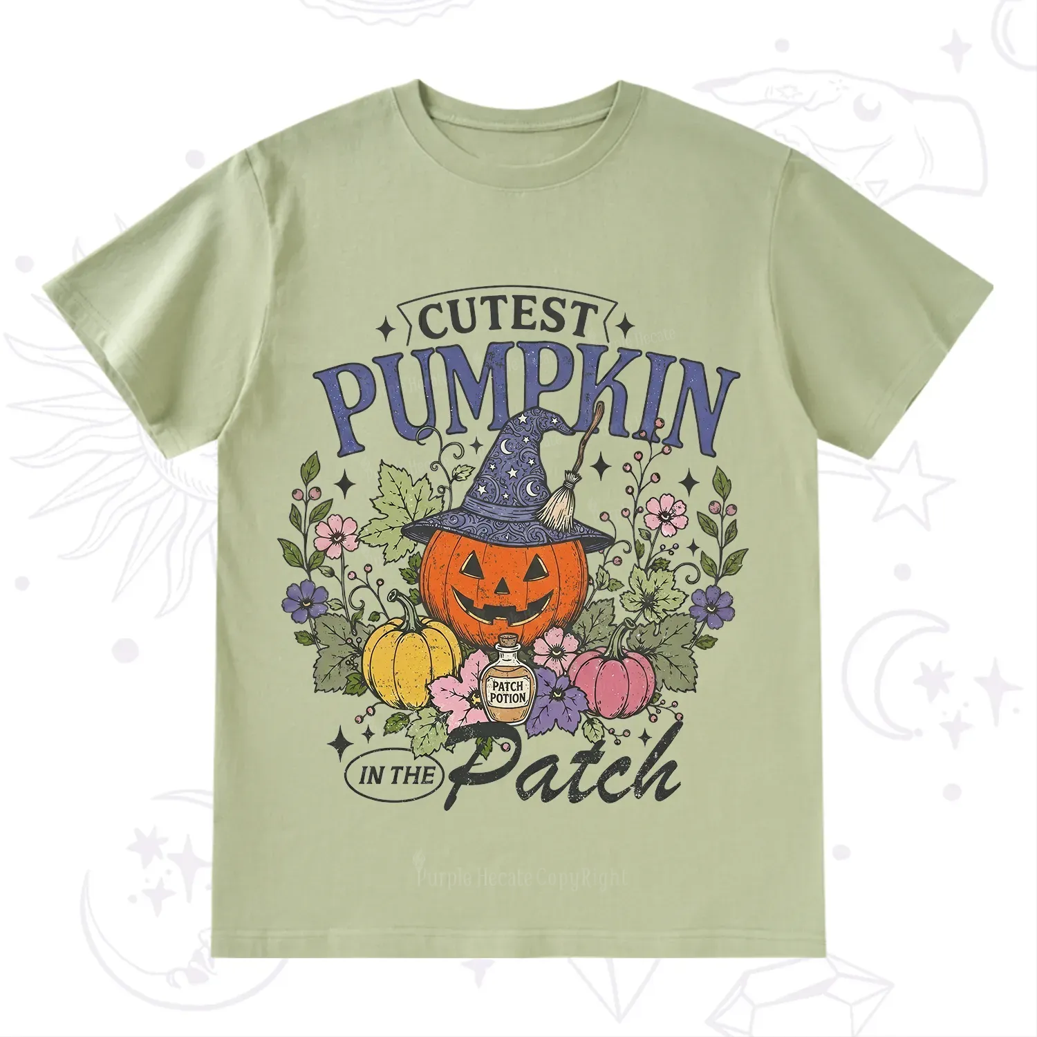 Purplehecate Cutest Pumpkin in the Patch Halloween T-Shirt
