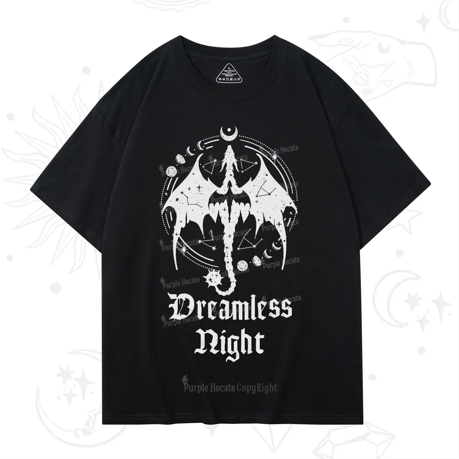 Purplehecate Dreamless Night Dragon T-Shirt