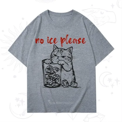 Purplehecate No Ice Please Cat T-Shirt