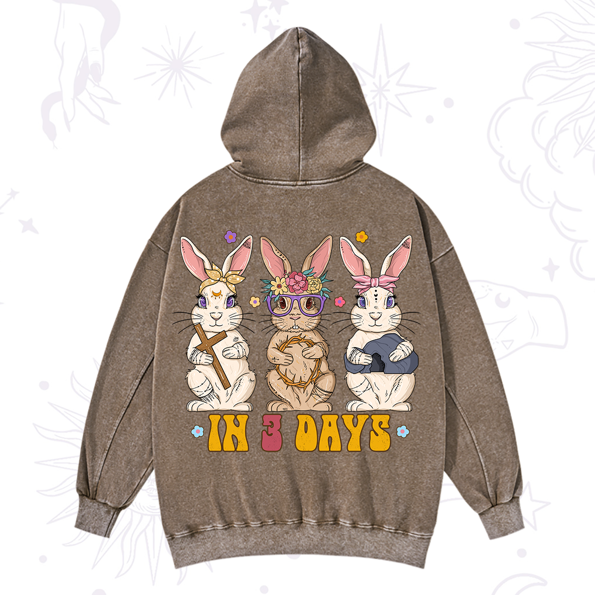 Purplehecate In 3 Days Easter Washed Hoodie