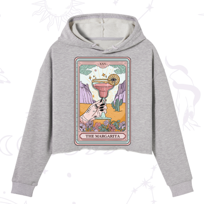 Purplehecate The Margarita Tarot Card Crop Hoodie