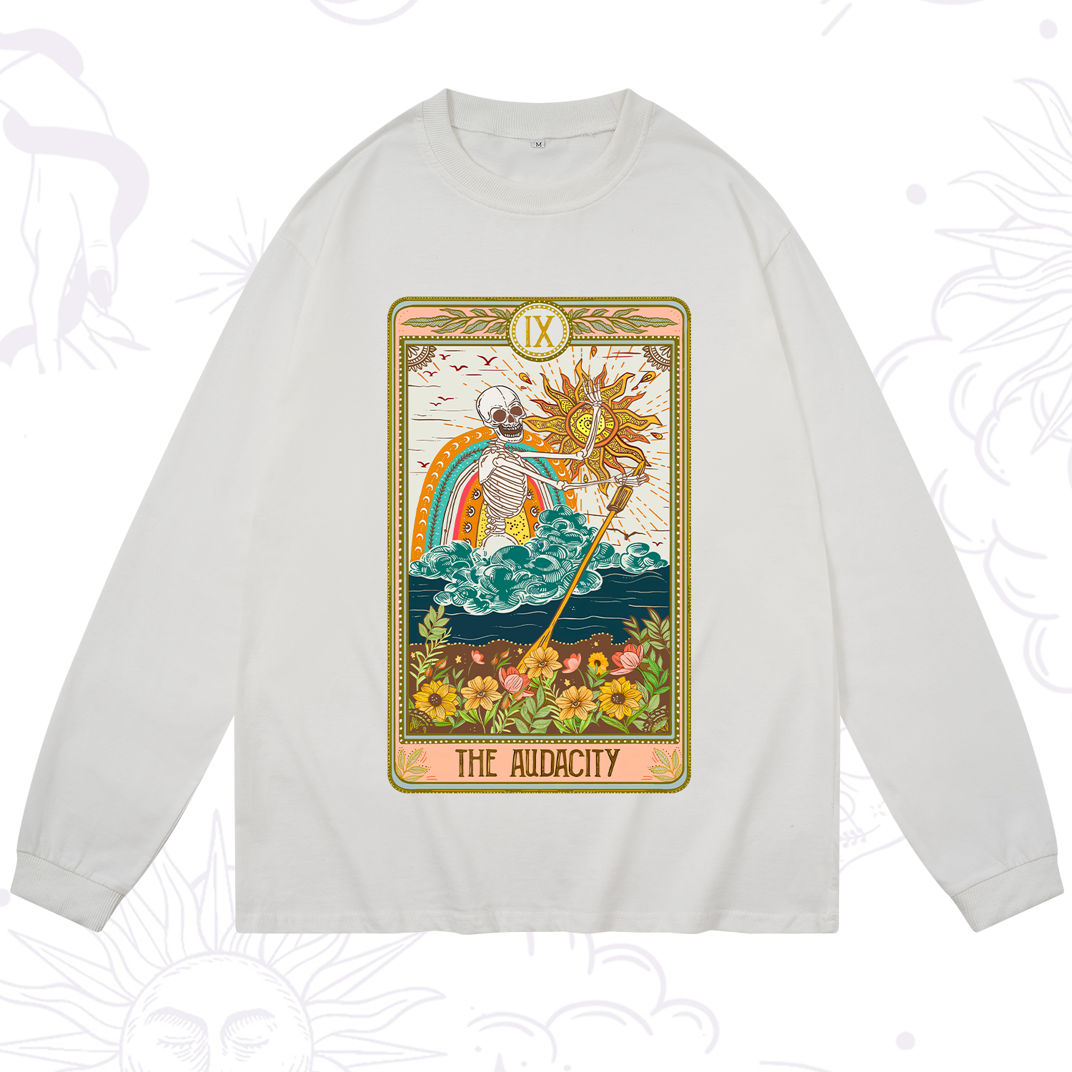 Purplehecate The Audacity Tarot Card Long Sleeve T-Shirt