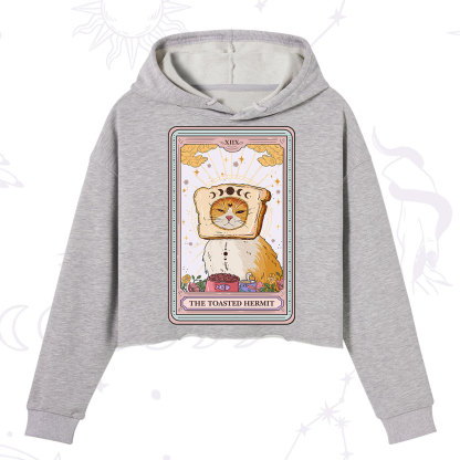 Purplehecate The Toasted Hermit Tarot Crop Hoodie