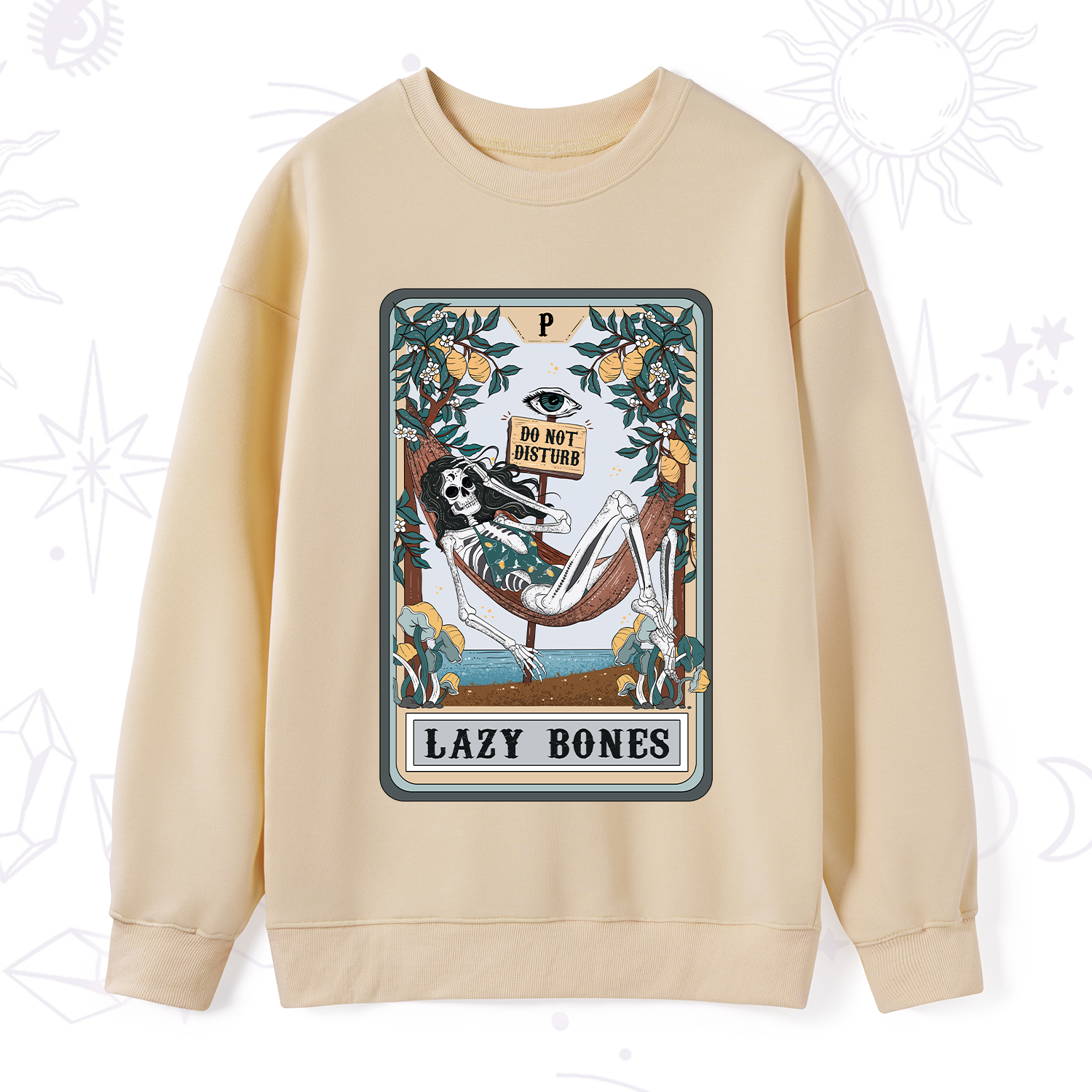 Purplehecate The Lazy Bones Tarot Sweatshirt