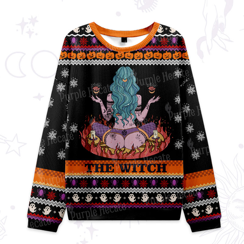 Purplehecate The Witch Ugly Halloween Sweatshirts
