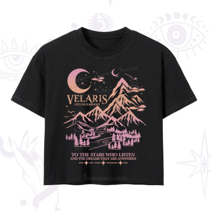 Purplehecate Echoes of the Hidden City Crop T-Shirt