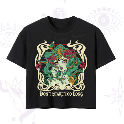 Purplehecate Don't Stare Too Long Crop T-Shirt