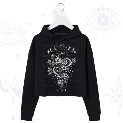 Purplehecate Serpent Spell Crop Hoodie