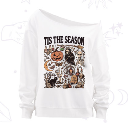 Purplehecate Tis The Season Off The Shoulder Sweatshirt