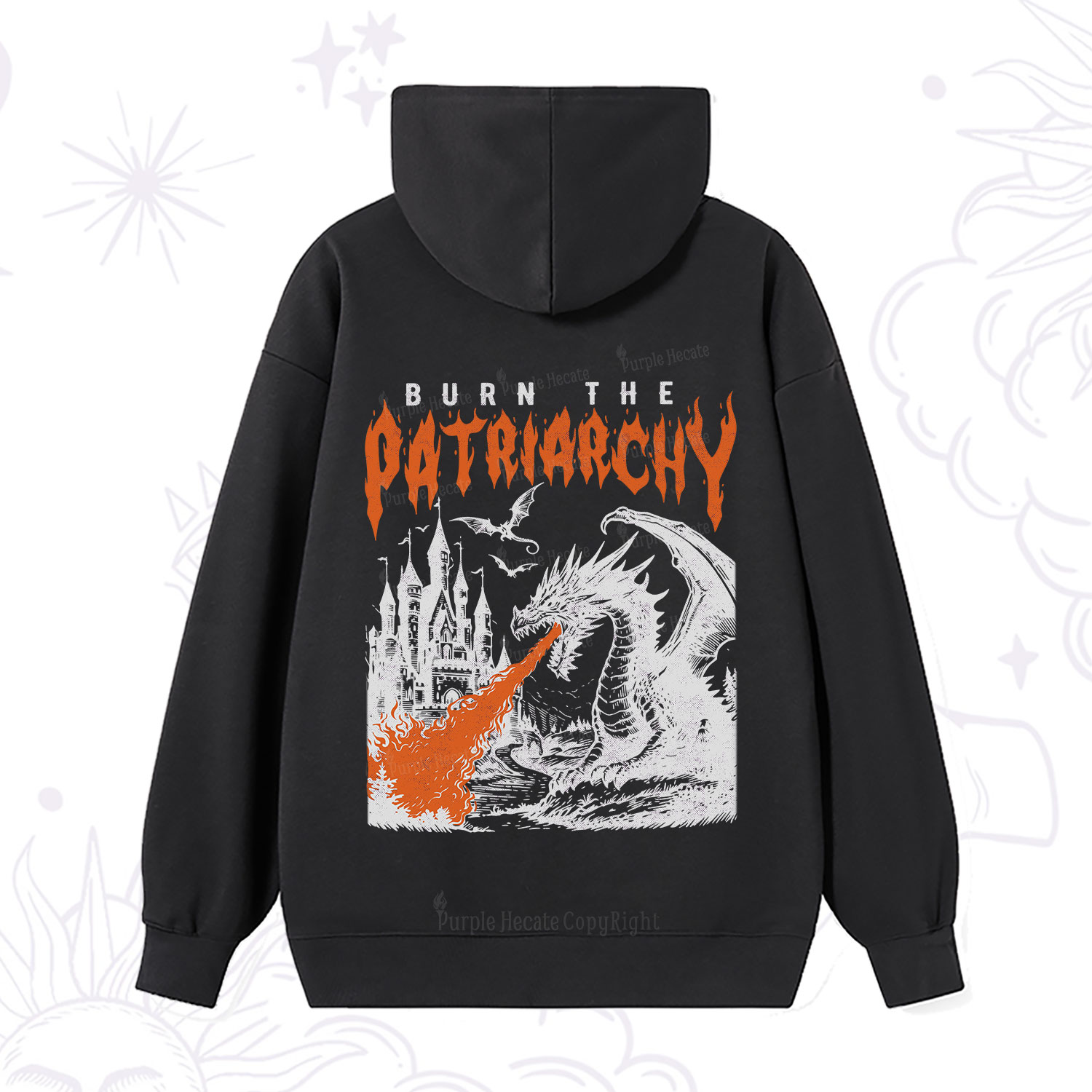 Purplehecate Burn the Patriarchy Dragon Hoodie
