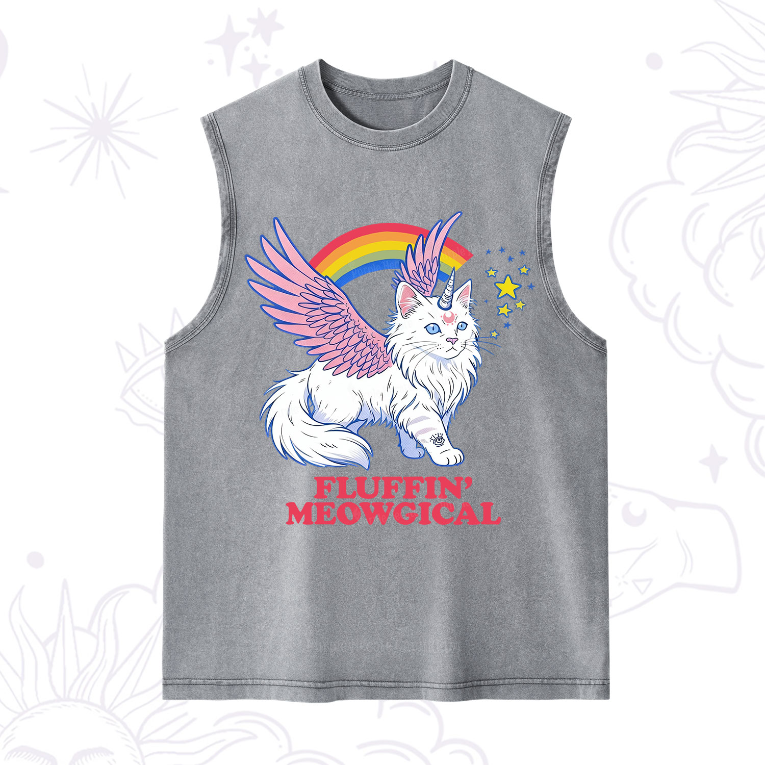 Purplehecate Fluffin Meowgical Washed Tank