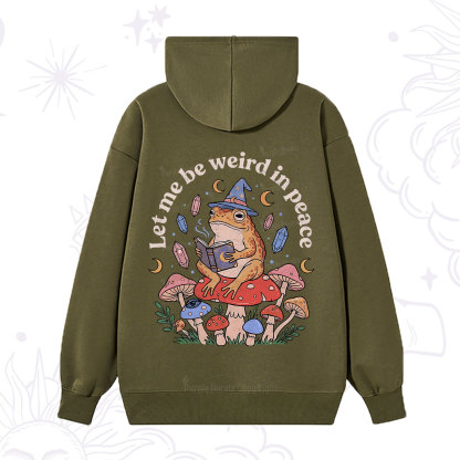 Purplehecate Let Me Be Weird in Peace Frog Hoodie
