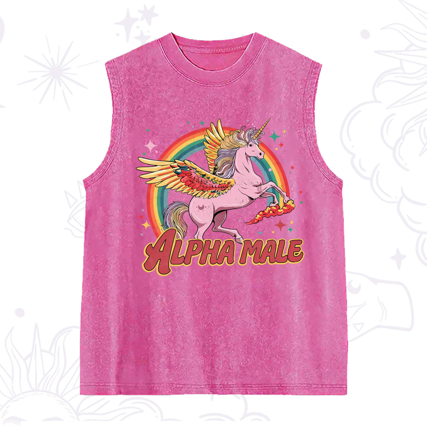 Purplehecate Alpha Male Washed Tank