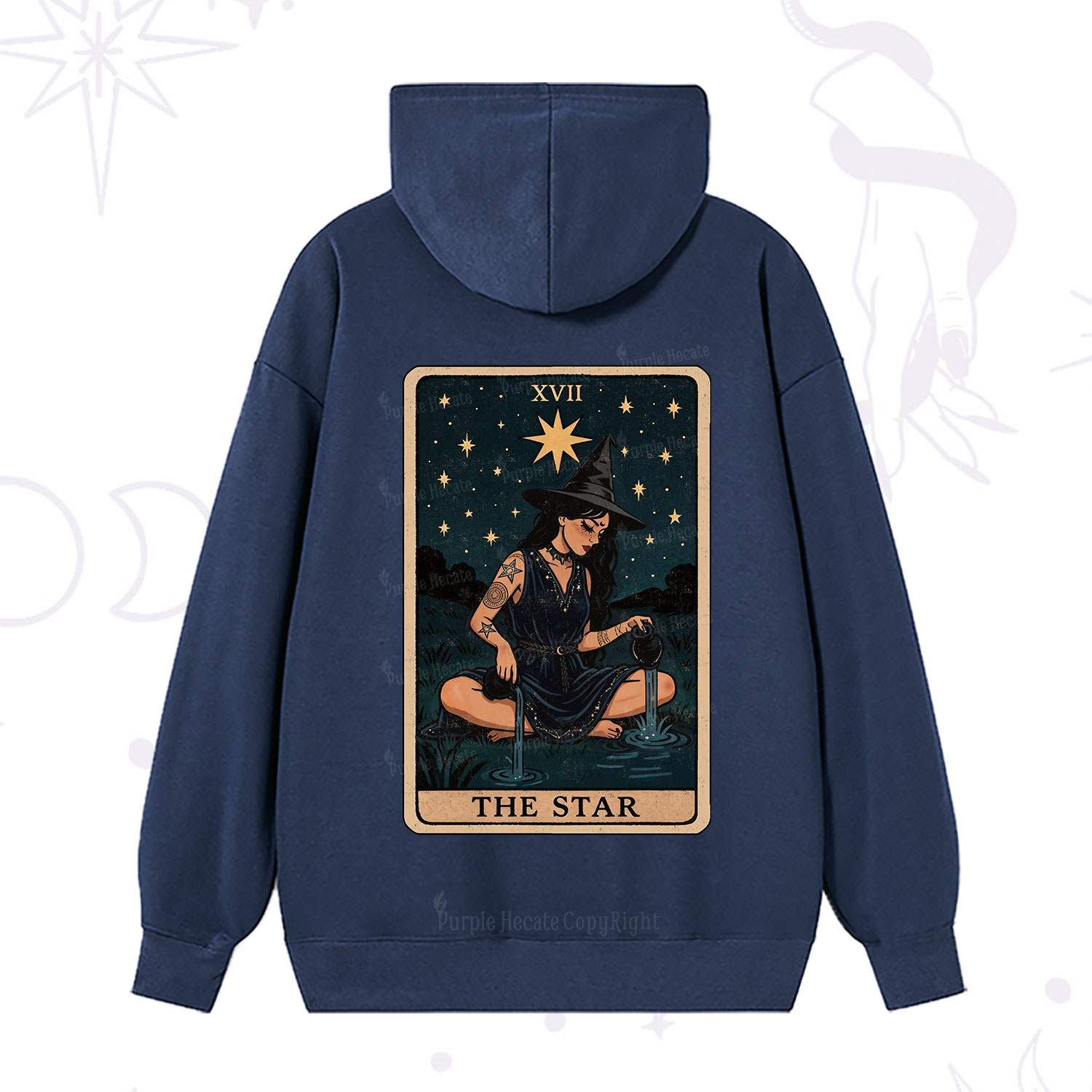 Purplehecate The Star Witch Tarot Hoodie