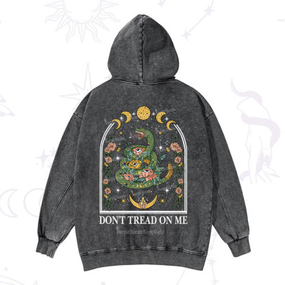 Purplehecate Don't Tread On Me Washed Hoodie