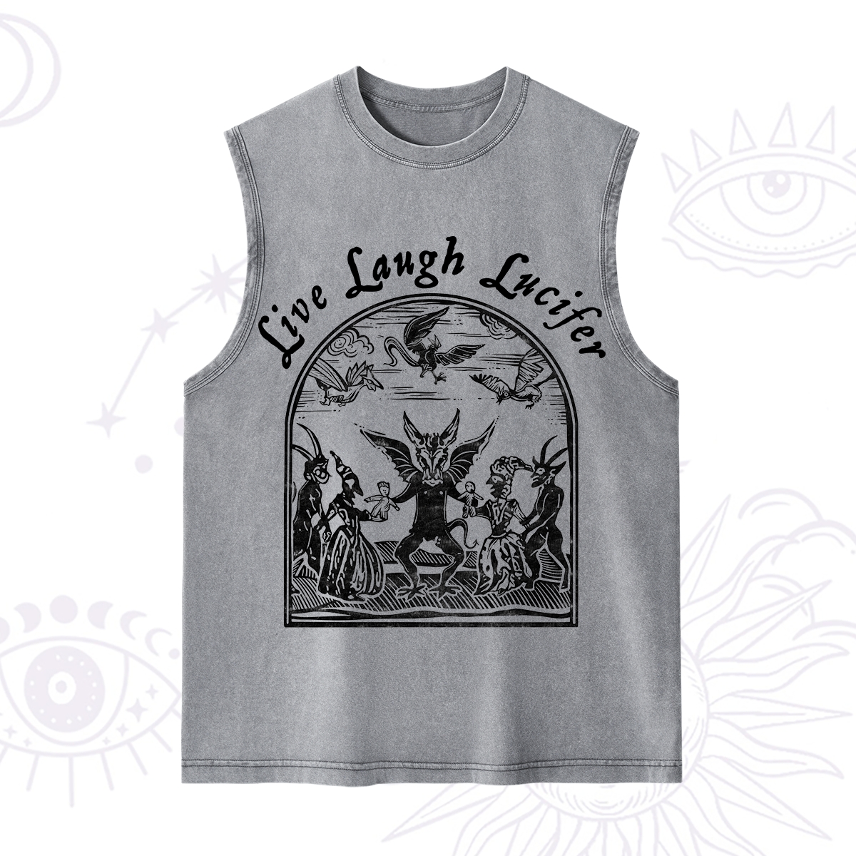 Purplehecate Live Laugh Lucifer Washed Tank