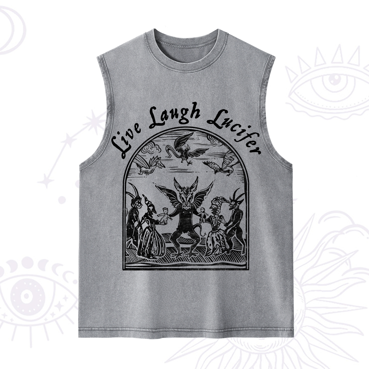 Purplehecate Live Laugh Lucifer Washed Tank