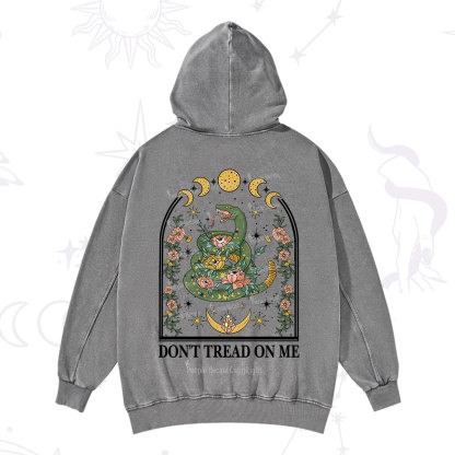 Purplehecate Don't Tread On Me Washed Hoodie